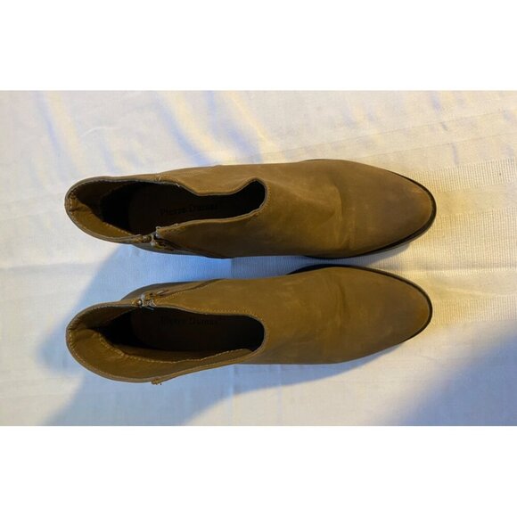 Pierre Dumas Womens Brown Ankle Booties With Zipper Closure - Size 10 - Picture 5 of 15